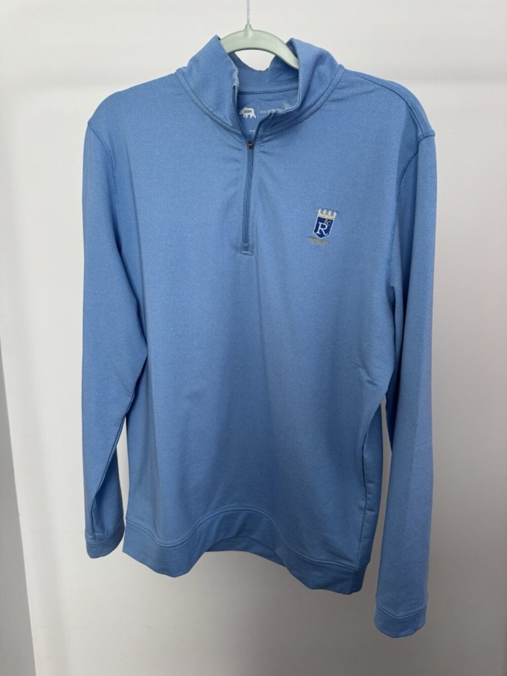 Onward Reserve KC Royals Quarter Zip Men's Medium Powder Blue Pullover
